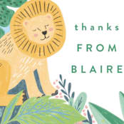 "Jungle Animal Sketchbook" - Children's Birthday Party Stickers in Canary by Alethea and Ruth - In Use