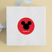 "A Disney Mickey Party" - Children's Birthday Party Stickers in Traditional by Pixel and Hank - Front