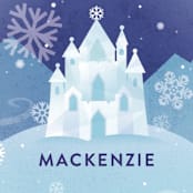 "Ice Castle" - Children's Birthday Party Stickers in Frozen by Jessica Ogden - In Use