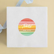 "Little Rainbow" - Children's Birthday Party Stickers in Rainbow by fatfatin - Front