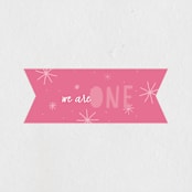 "Bright Future" - Children's Birthday Party Stickers in Blush by Annie Clark - Front