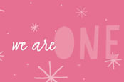 "Bright Future" - Children's Birthday Party Stickers in Blush by Annie Clark - In Use