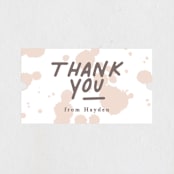 "One is Fun" - Children's Birthday Party Stickers in Marshmellow by Creo Study - In Use