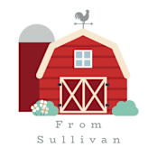 "Down by the farm" - Children's Birthday Party Stickers in Rainbow by Hudson meet Rose - In Use