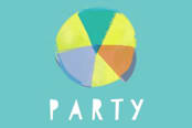 "Animal Pool Party" - Children's Birthday Party Stickers in Wave by Lori Wemple - In Use
