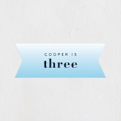 "This Kid" - Children's Birthday Party Stickers in Ocean by Corinne Malesic - Front
