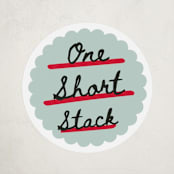 "guest check" - Children's Birthday Party Stickers in Mint by Jennifer Lew - Front