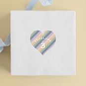 "Over the Rainbow" - Children's Birthday Party Stickers in Sherbet by Leah Bisch - Front
