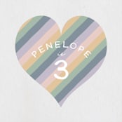 "Over the Rainbow" - Children's Birthday Party Stickers in Sherbet by Leah Bisch - In Use