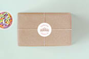 "Princess Carriage" - Children's Birthday Party Stickers in Ballerian Pink by Paper Sun Studio - Front