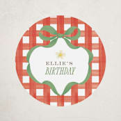 "So Berry Sweet" - Children's Birthday Party Stickers in Strawberry by Itsy Belle Studio - Front