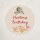 "That's Amore." - Children's Birthday Party Stickers in Chili Pepper by Jenna Holcomb - Front