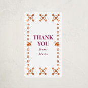 "Let's Fiesta" - Children's Birthday Party Stickers in Gumdrop by Eva Tadros - Front