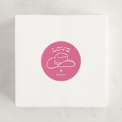 "Cowgirl Sweet Sixteen" - Children's Birthday Party Stickers in Peony by Rachel Cassel - In Use