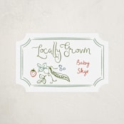 "Locally Grown Sketch" - Children's Birthday Party Stickers in Meadow by Jenna Holcomb - Front