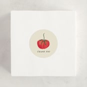 "Petit Pomodoro" - Children's Birthday Party Stickers in Lime by Jackie Crawford - In Use