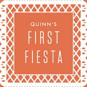 "First Fiesta" - Children's Birthday Party Stickers in Multi Bright by Julie Murray - In Use