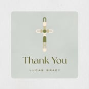 "Geometric Cross" - Children's Birthday Party Stickers in Serene by Pati Cascino - In Use