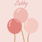 "Party Blocks" - Children's Birthday Party Stickers in Peony by Susan Brown - In Use