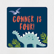 "volcano blast" - Children's Birthday Party Stickers in Atlantic by Karidy Walker - Front