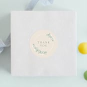 "Classic Communion Wreath" - Children's Birthday Party Stickers in Sand by Robert and Stella - Front