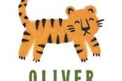 "Bear and Tiger" - Children's Birthday Party Stickers in Forest by iamtanya - In Use