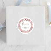 "Quinceañera Party Dress" - Children's Birthday Party Stickers in Rosado by Paper Sun Studio - Front
