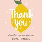 "Lemonade Fun" - Children's Birthday Party Stickers in Candy by Joanne James - In Use