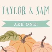 "Autumn Pumpkin" - Children's Birthday Party Stickers in Leaf by Karidy Walker - In Use
