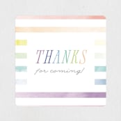 "Balloon Arch" - Children's Birthday Party Stickers in Rainbow by Robert and Stella - Front