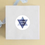 "Modern Star" - Children's Birthday Party Stickers in Cotton by Robert and Stella - Front
