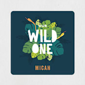 "Wilder" - Children's Birthday Party Stickers in Jungle by Bethany Anderson - Front