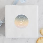 "Out of this World" - Children's Birthday Party Stickers in Lunar by Leah Bisch - Front