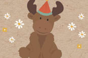 "Teddy Bear Picnic" - Children's Birthday Party Stickers in Sun by Susan Moyal - In Use
