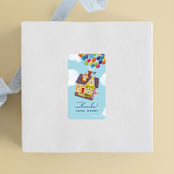 "Disney and Pixar's Adventure is Out There!" - Children's Birthday Party Stickers in Sky by Brooke Chandler - Front