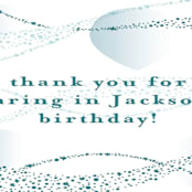 "whimsical balloon" - Children's Birthday Party Stickers in Teal by Phrosné Barwood - In Use