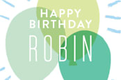 "balloon party" - Children's Birthday Party Stickers in Azure by Alethea and Ruth - In Use