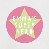 "Shero Party" - Children's Birthday Party Stickers in Carnation by Baumbirdy - Front