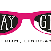 "Birthday Girl Shades" - Children's Birthday Party Stickers in Fuchsia by Baumbirdy - In Use
