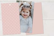 "Fairytale Princess" - Children's Birthday Party Favor Tags in Rose by Karidy Walker - Back of Card Options