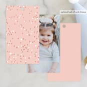 "Confetti Balloon" - Children's Birthday Party Favor Tags in Dusty Rose by Cass Loh - Back of Card Options