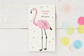 "flamingo sprinkles" - Children's Birthday Party Favor Tags in Crepe by Cass Loh - Front
