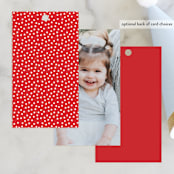 "Before Your Very Eyes" - Children's Birthday Party Favor Tags in Firetruck by One Swell Studio - Back of Card Options