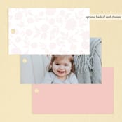 "sweet bloooms" - Children's Birthday Party Favor Tags in Cupcake by Erin Deegan - Back of Card Options
