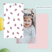"In The Garden" - Children's Birthday Party Favor Tags in Petal by Kristie Kern - Back of Card Options