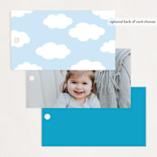 "Joyful Rainbow" - Children's Birthday Party Favor Tags in Rainbow by Hooray Creative - Back of Card Options