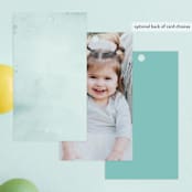 "Deep Dive" - Children's Birthday Party Favor Tags in Sea Green by Itsy Belle Studio - Back of Card Options