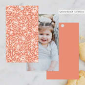 "Tea Party Cups" - Children's Birthday Party Favor Tags in Vanilla by Alethea and Ruth - Back of Card Options