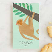"Jungle Animals" - Children's Birthday Party Favor Tags in Forest by melanie mikecz - Front
