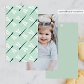 "Jungle Animals" - Children's Birthday Party Favor Tags in Forest by melanie mikecz - Back of Card Options